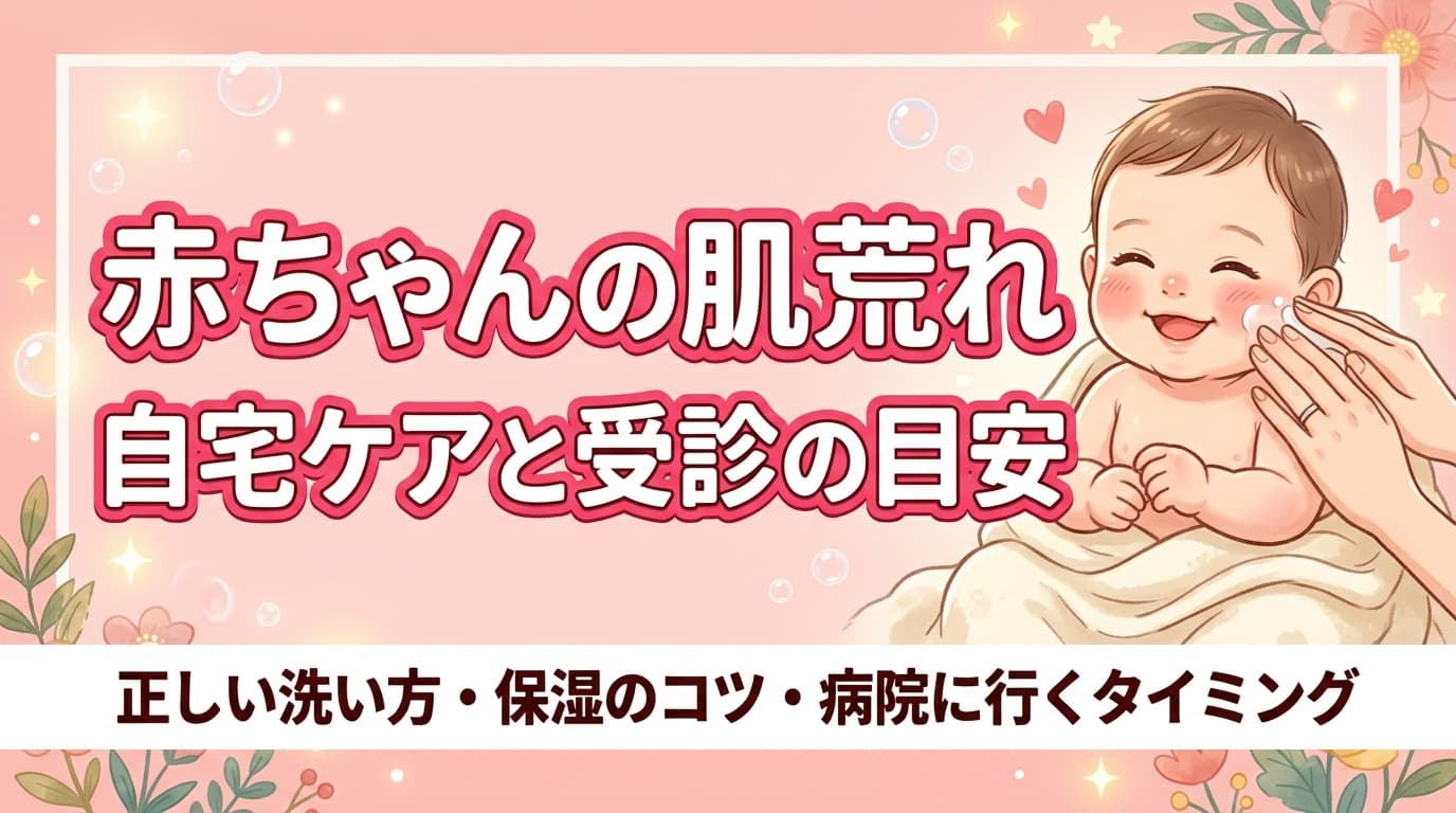 生後1ヶ月の赤ちゃんの肌荒れ・乳児湿疹|自宅ケアと病院に行く目安